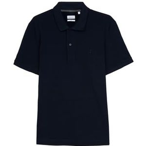 Seidensticker Heren slim fit poloshirt korte mouwen polo shirt, donkerblauw, M, donkerblauw, M