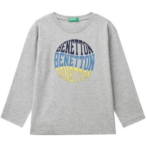 United Colors of Benetton T-shirt M/L, Grijs, 1 jaar