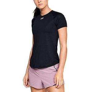 Under Armour UA Qualifier Sportshirt met korte mouwen voor dames, ademend en sportshirt met korte mouwen, comfortabel functioneel shirt met nauwe pasvorm