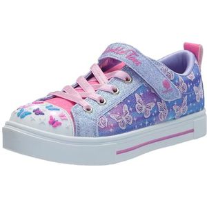 Skechers Twinkle Sparks Ombre Flutter Sneaker voor meisjes, Lavendel, 13.5 UK Child