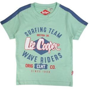 Lee Cooper T-shirt voor jongens - top met korte mouwen - katoen - groen - 14 jaar, Groen, 14 Jaren