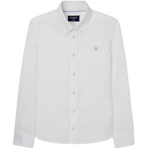 Hackett London Gewassen Oxford overhemd voor jongens, Wit (wit), 11 jaar