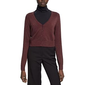 ESPRIT Gebreid damesjack, 603/Bordeaux Red 4, M