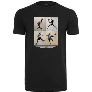 Mister Tee Heren T-shirt Ball Lifesytle Tee, grafisch T-shirt voor mannen, print T-shirt, streetwear, zwart, L