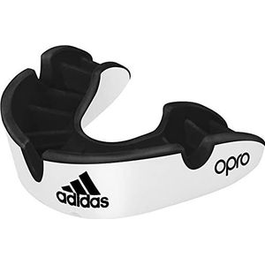 adidas Unisex Jeugd Opro Gen4 zilveren mondbescherming, wit/zwart, junior