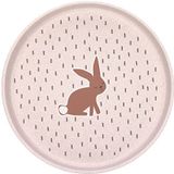 LÄSSIG Kinderbord zonder melamine, BPA-vrij, voor vaatwasser en magnetron/Plate Little Forest Rabbit