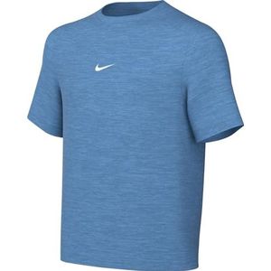 Nike Multi Dri-Fit Shirt met korte mouwen voor Oudere Kinderen (Jongen), Blue Beyond/Pure/White, HJ3771-489, M