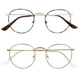 OPULIZE - Sol - Licht Blokkerende Bril - Bruine Schildpad/Goud - +0.00 Vergroting