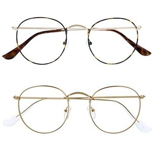 OPULIZE - Sol - Licht Blokkerende Bril - Bruine Schildpad/Goud - +0.00 Vergroting