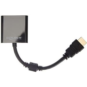 Delock Adapterkabel HDMI-A St > VGA bus zwart, 133048
