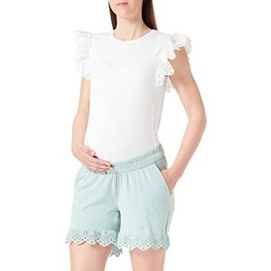 MAMA.LICIOUS Mlmaya JRS A. Shorts voor dames, granietgroen, L