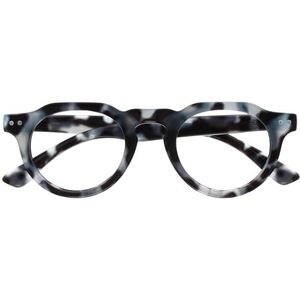 OPULIZE RIO - Blauwlichtfilter Bril - Plat Bovenstuk - Blauw Schildpadpatroon - Heren & Dames - Veerscharnieren - B53-3