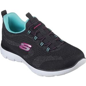 Skechers Toppen voor vrouwen Nieuwe Natuur, Zwart Gebreid Roze Aqua Trim, 43 EU