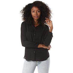 Vila Overhemd voor dames, losse pasvorm, zwart (black/black), XL