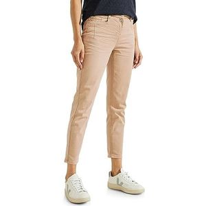 Cecil dames jeans broek slim, Zacht zand beige, 27W x 28L