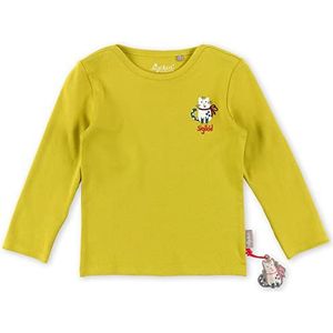 Sigikid Mini T-shirt met lange mouwen voor meisjes, van biologisch katoen, geel/uni, maat 98