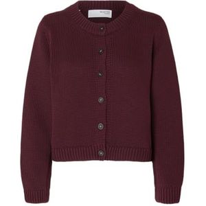 SELECTED FEMME Slfivy Ls Knit O-hals Cardigan Noos, Fig, L