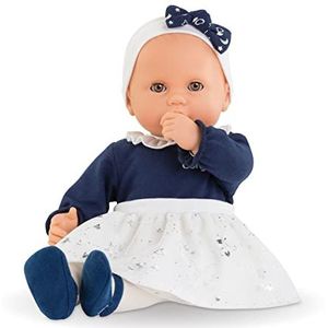 Corolle 9000130340 - Mon Grand Poupon Anaïs sterrenglans, zacht lichaamspop, slaapogen, kan zitten en duimzuigen, vanillegeur, 36 cm, vanaf 2 jaar