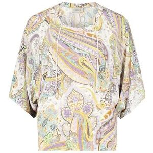 Cartoon - Oversized Blouse - Groen/Paarse Patroon - Dames