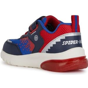 Geox J CIBERDRON Boy F Sneakers, marineblauw/rood, 33 EU, rood (navy red), 33 EU