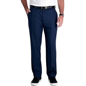Haggar Cool 18 Pro Classic Fit Flat Front Pant-Regular en Big & Tall Maten, marineblauw, 44