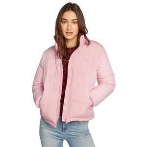 Tommy Jeans Dames TJW ESSENTIAL PUFFER EXT DW0DW18827 Puffer Jacket, roze (pallet roze), M, Roze (Ballet Roze), M