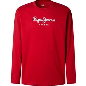 Pepe Jeans - PM5010135 - T-shirt - Rood - Lange Mouwen - Casual - Katoen