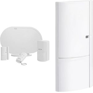 ABUS Smartvest Funk-Alarmanlage & App Basis Set FUAA35001A & ABUS, Smartvest, 38830, openingsmelder, voor draadloos alarminstallatie, te gebruiken op deuren en ramen, testwinnaar Single wit