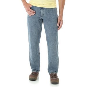 Wrangler Big & Tall Herenjeans met losse pasvorm, grijs indigo