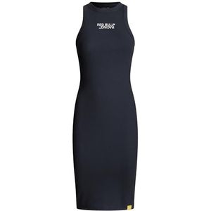 PEPE JEANS Dames LOGO RIB MIDI JURK Jurk, blauw (DULWICH BLAUW), XXS, Blauw (dulwich blauw), XXS