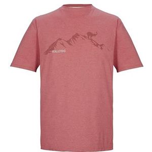 killtec heren T-shirt korte mouw/ronde hals KOS 365 MN TSHRT, helles ziegelrot, L, 43659-000
