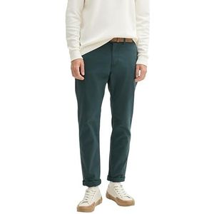 TOM TAILOR Denim Slim chinobroek voor heren, 10362, Dark Gable Green, 30W x 36L