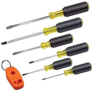 Schroevendraaier Set 6 stuks Inclusief Magnetizer/Demagnetizer, 3 sleuven, 3 Phillips, Kussen Grip Comfort, Precisie bewerkte Klein Gereedschap 85146