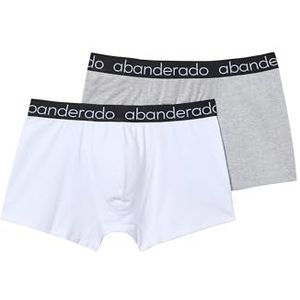 Abanderado - Set van 2 Boxershorts - Wit Grijs