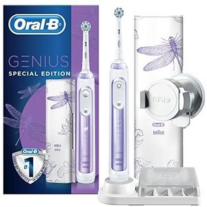 Oral-B Genius Special Edition Elektrische Tandenborstel, Speciale Editie, Kunstmatige Intelligentie, met Reisetui, Paars