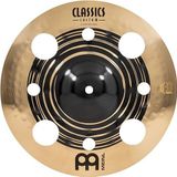 Meinl Cymbals Classics Custom Dual 12"" Prullenbak Splash Bekken met gaten, donkere en briljante afwerking - Made in Germany - voor Rock, Metal en Fusion, 2 jaar garantie, (CC12DUTRS)