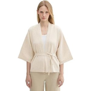TOM TAILOR Cardigan voor dames, 25955 - Dusty Beige Melange, M