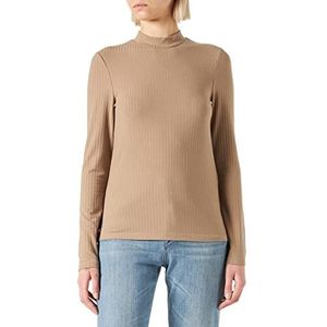 PIECES Dames PCKYLIE LS T-Neck Top NOOS pullover, Silver Mink, M