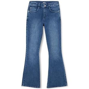s.Oliver Junior Jeans voor meisjes, Flared Leg Blue 140/REG, blauw, 140 cm