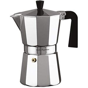 Ilsa Vitto espressomachine, aluminium, zilverkleurig, 6 cm, zilverkleurig metallic