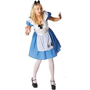 Rubie's Alice Officieel Disney-kostuum in Wonderland, klassiek, voor dames, volwassenen, maat L