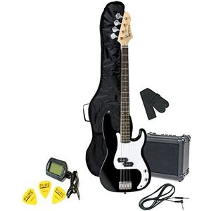 GEWA E-Bass Pack zwart RCB-100 incl. versterker, tas, tuner, riem, kabel, plectrums - F502570