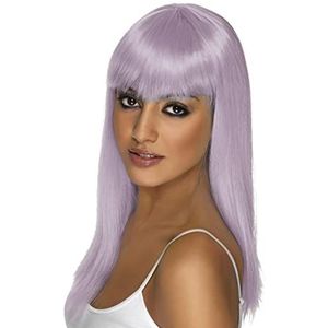 Glamourama Wig, Lilac, Long, Straight with Fringe