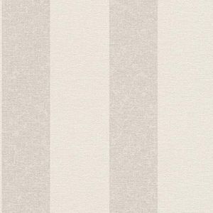 rasch Behang 449600 uit de Florentine II-collectie – vliesbehang in beige met crèmekleurige strepen – 10,05 m x 53 cm (l x b)