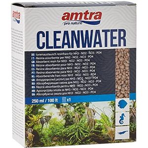 Wave Amtra Cleanwater Absorptiehars voor organische schadelijke stoffen (NH3 NO2 NO3 PO4) in zoet- en zeewateraquaria, formaat 250 ml