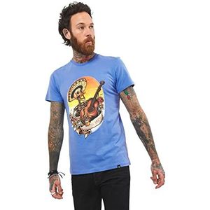 Joe Browns Heren Mexicaanse Day of The Dead Fun T-shirt, blauw, S