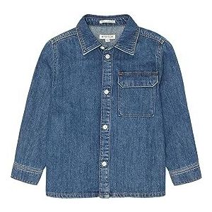 TOM TAILOR Oversized jeanshemd voor jongens met borstzak, 10110-Blue Denim, 104/110 cm