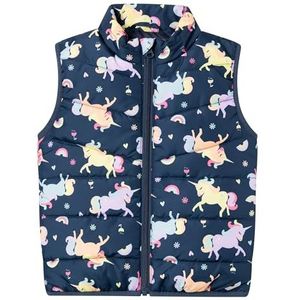 NAME IT Meisjesvest NMFMYLANE Unicorn buffervest, Big Dipper, 110, Big Dipper, 110 cm