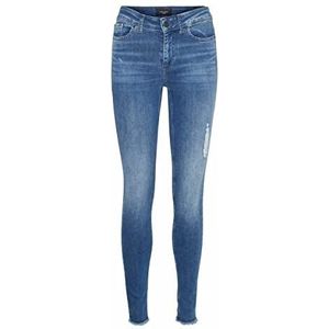 Vero Moda VMPEACH MR SK ANK CUT DST RI3102 NOOS Jeans, Medium Blue Denim, XS / 34