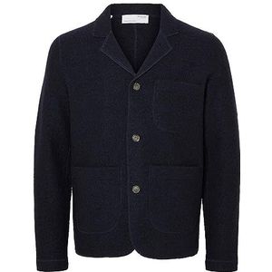 SELETED HOMME Slhnealy Knit Blazer W Noos, sky captain, S